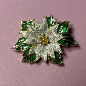 Waterlily Brooch, Signed SFJ 44470